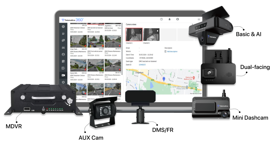 Road Facing, Dual-facing, and Multi-Camera
